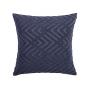 Platinum Echo Navy Polyester Jacquard Quilt Cover Set | Queen Bed | Navy